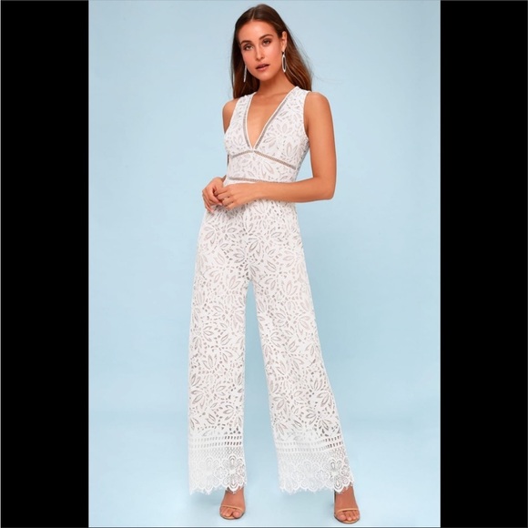 Bride lace lulus jumpsuit - Picture 2 of 6